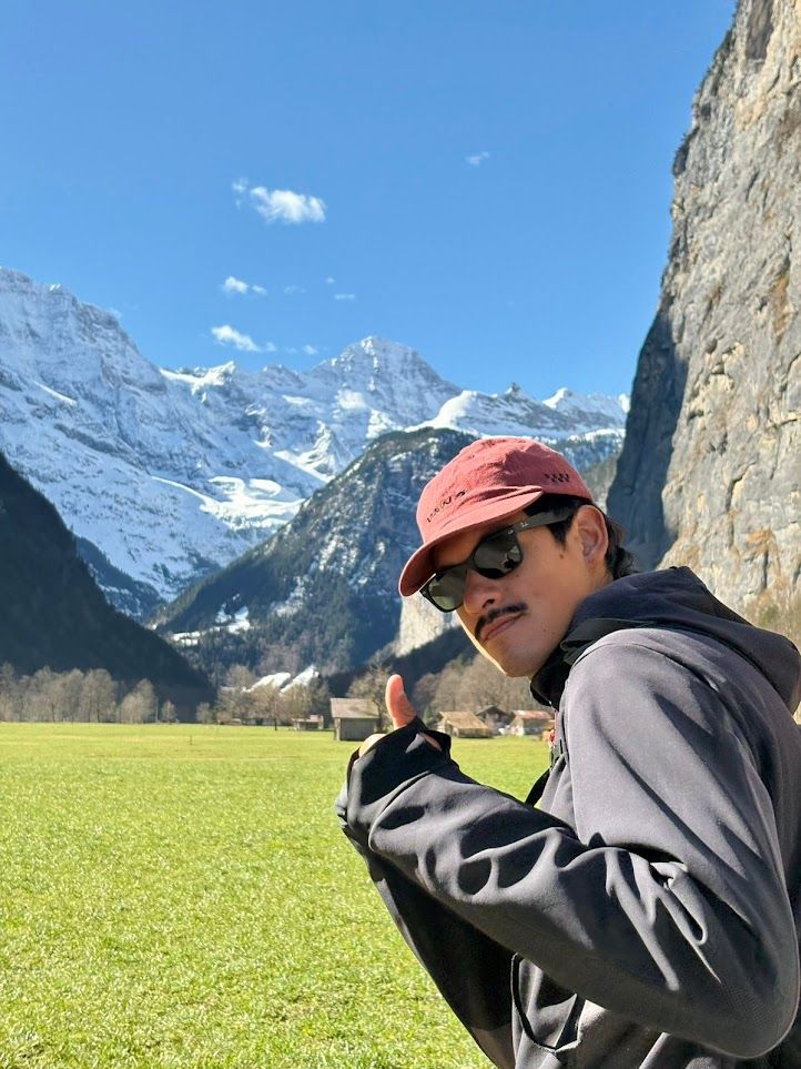 Danilo Diez en Lauterbrunnen, Suiza